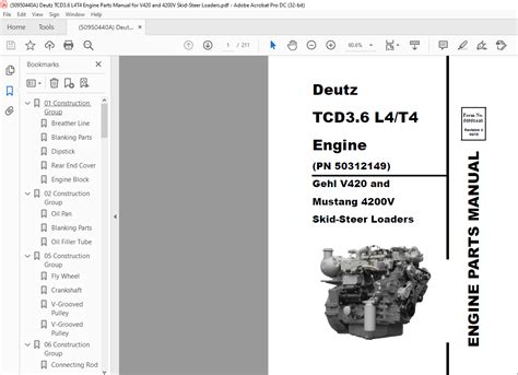 gehl skid steer deutz engine|gehl duetz engine threads.